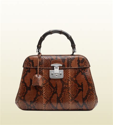 gucci lady lock python top handle bag|Top Handle Bags for Women .